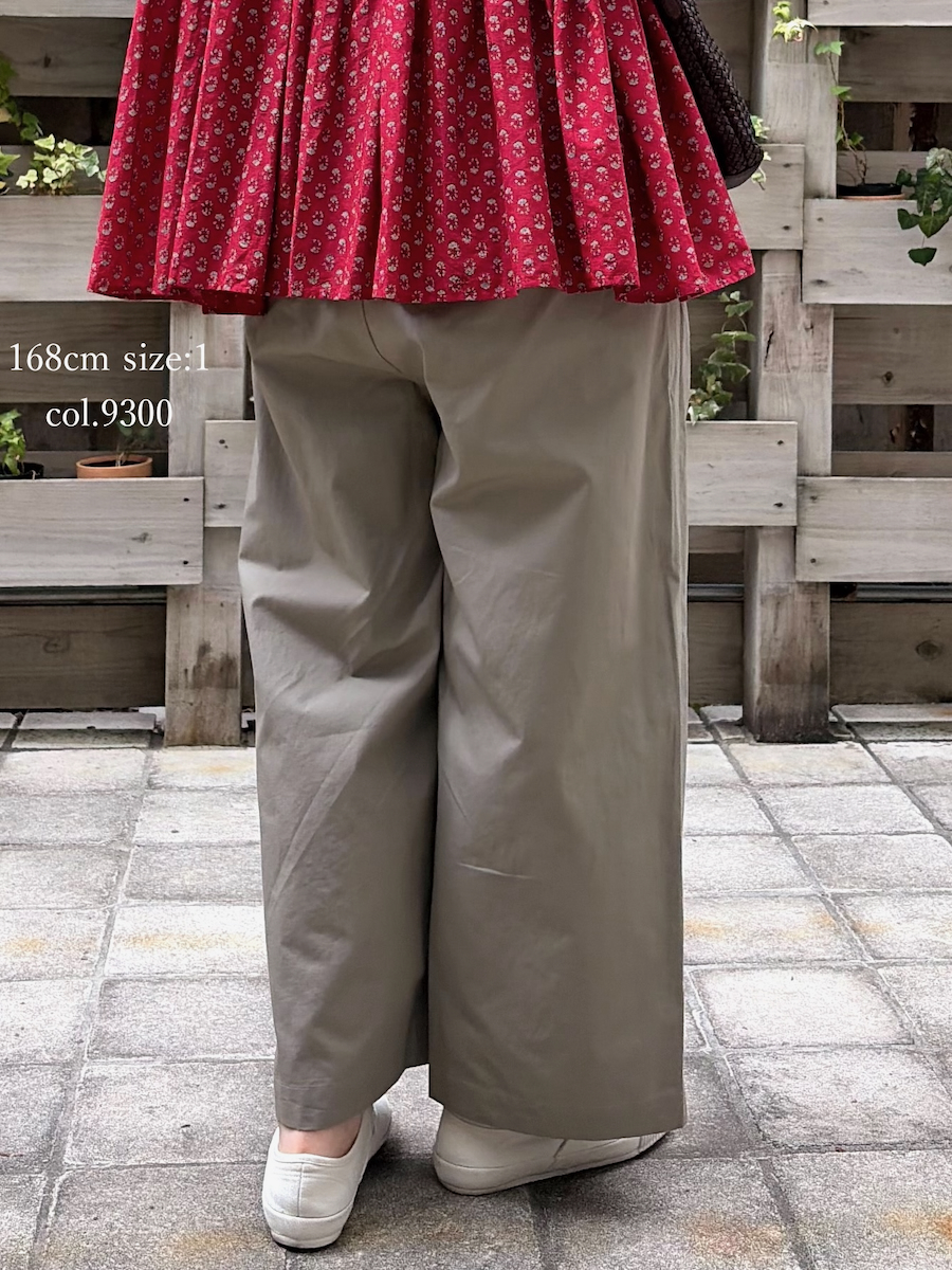 GNMDS2502CLW(パンツ) COTTON LINEN DYE WEATHER 2TUCK WIDE EASY PANTS