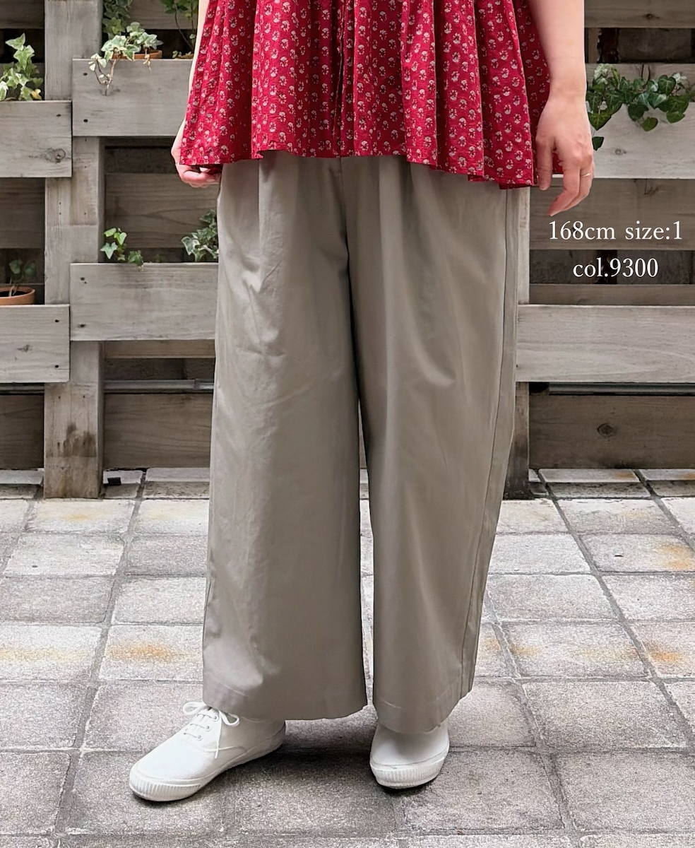 GNMDS2502CLW(パンツ) COTTON LINEN DYE WEATHER 2TUCK WIDE EASY PANTS