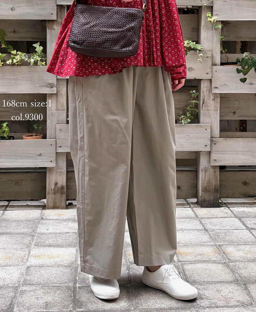 GNMDS2502CLW(パンツ) COTTON LINEN DYE WEATHER 2TUCK WIDE EASY PANTS