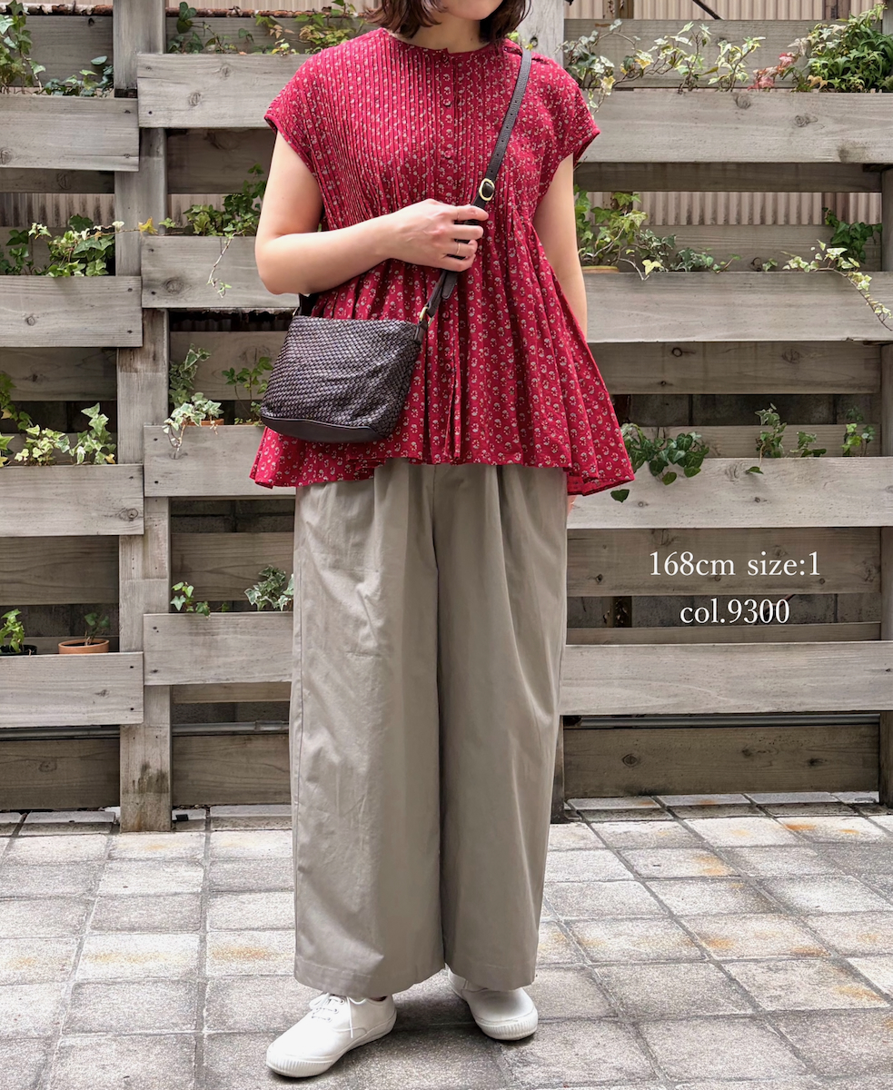 GNMDS2502CLW(パンツ) COTTON LINEN DYE WEATHER 2TUCK WIDE EASY PANTS