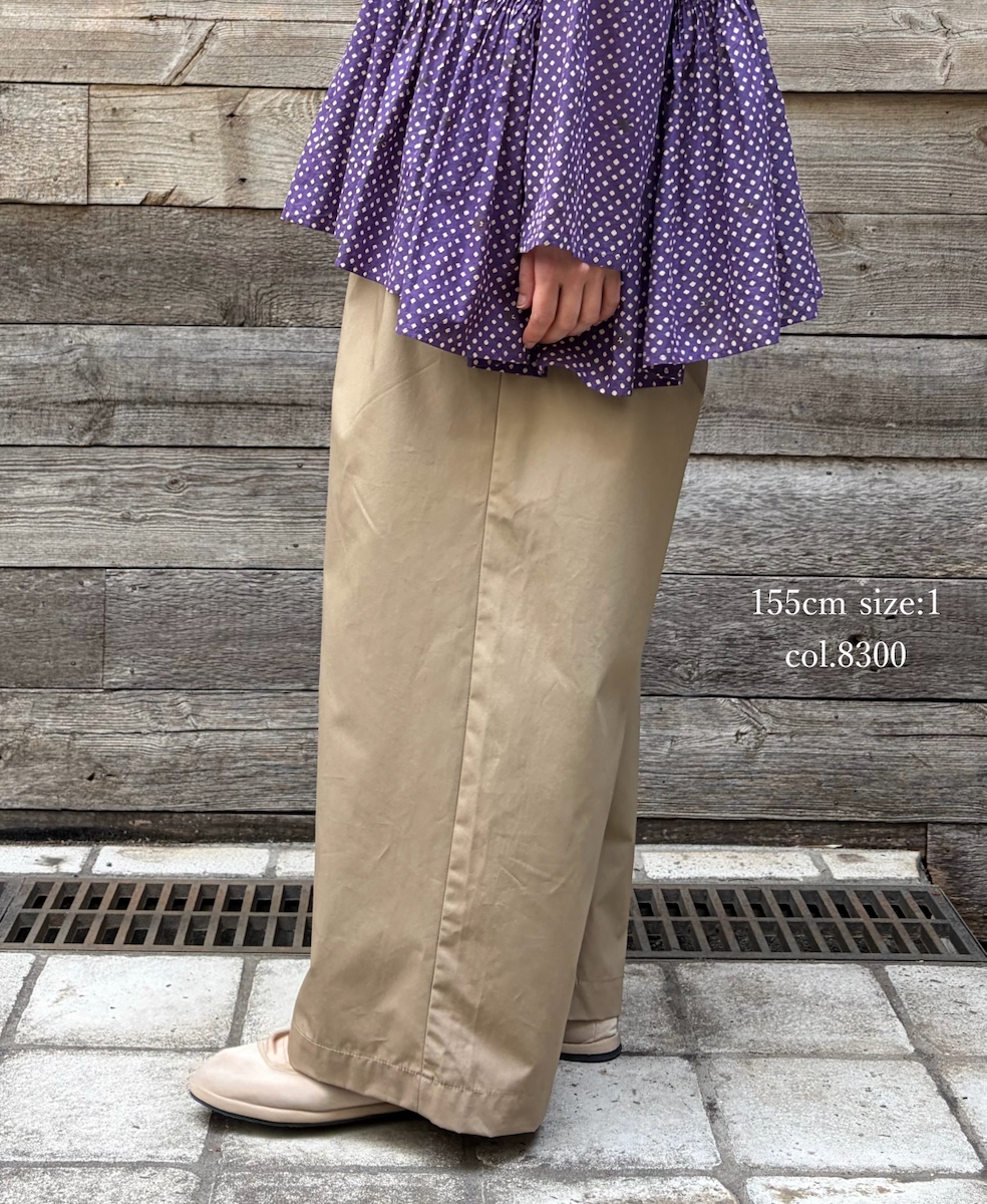 GNMDS2502CW(パンツ) COTTON DYED WEATHER 2TUCK WIDE EASY PANTS