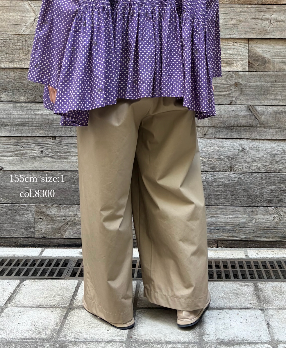 GNMDS2502CW(パンツ) COTTON DYED WEATHER 2TUCK WIDE EASY PANTS