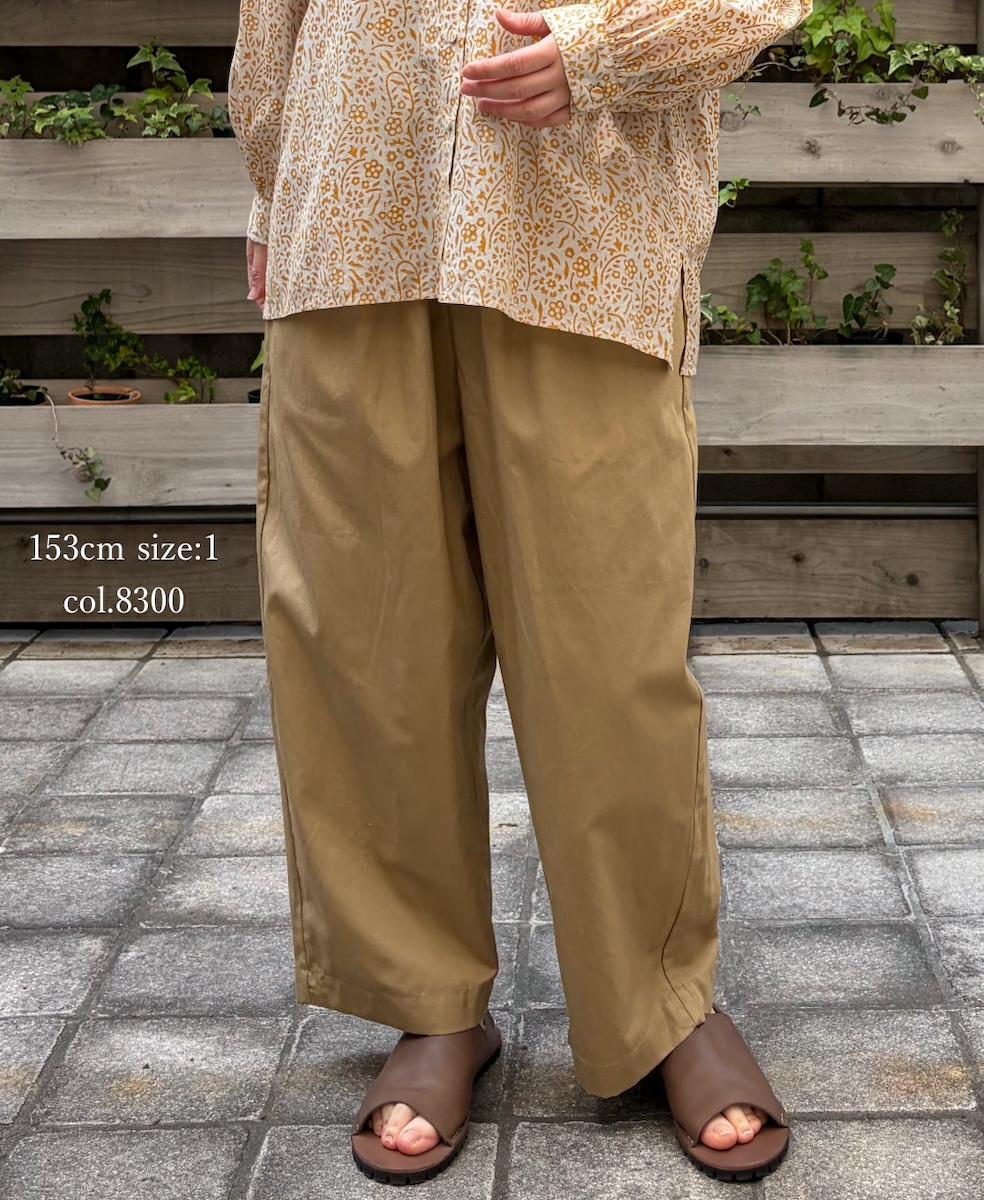 GNMDS2501CLW(パンツ) COTTON LINEN DYE WEATHER 2TUCK TAPERED EASY PANTS