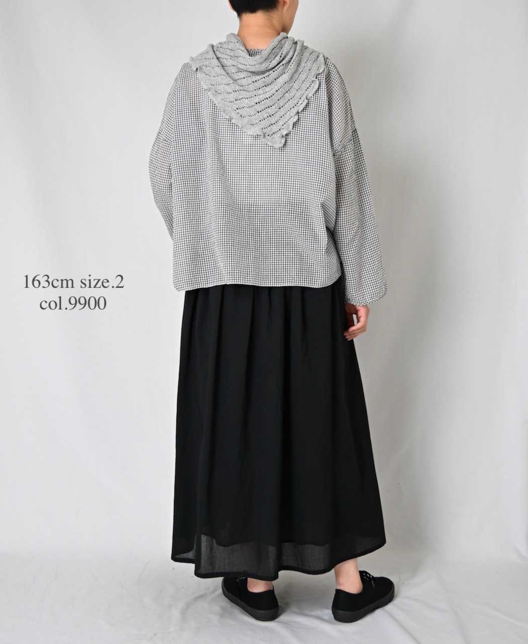 NSL26025(スカート) 80s COTTON VOILE PLAIN  GATHERD SKIRT