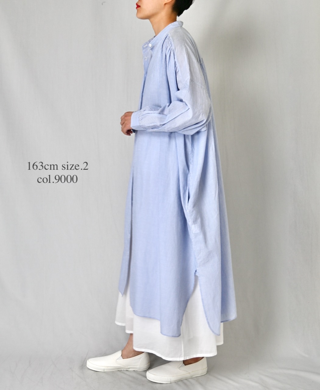 NSL26025(スカート) 80s COTTON VOILE PLAIN  GATHERD SKIRT