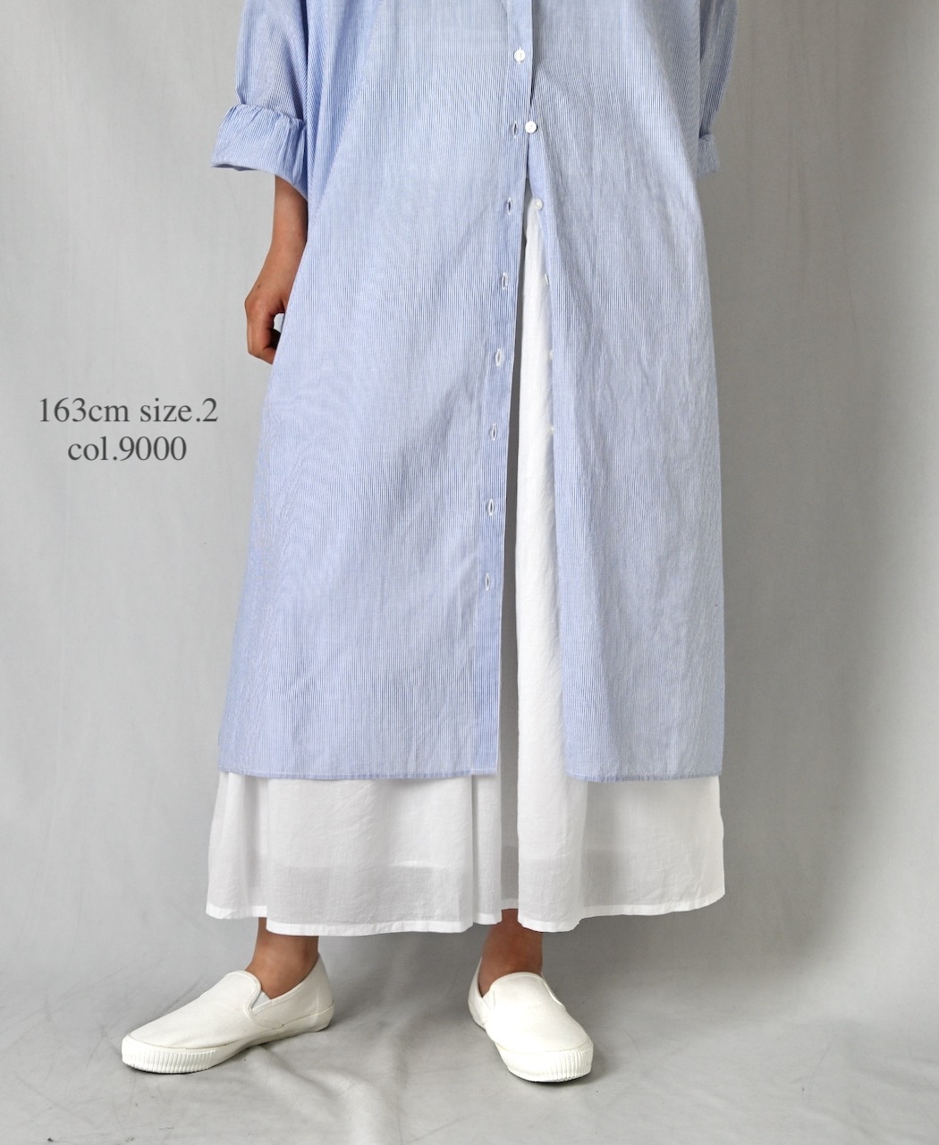 NSL26025(スカート) 80s COTTON VOILE PLAIN  GATHERD SKIRT