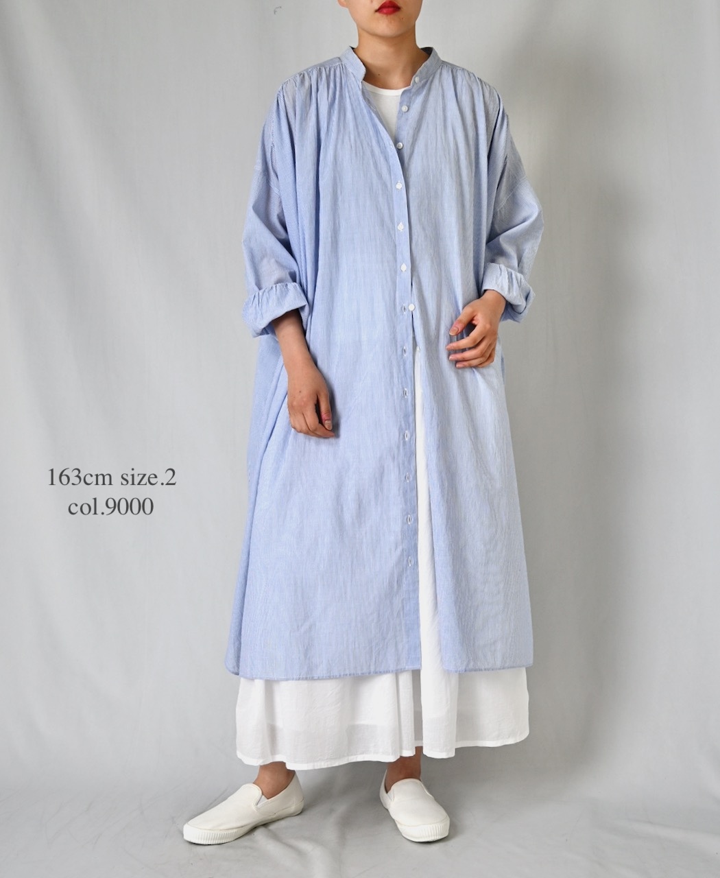 NSL26025(スカート) 80s COTTON VOILE PLAIN  GATHERD SKIRT