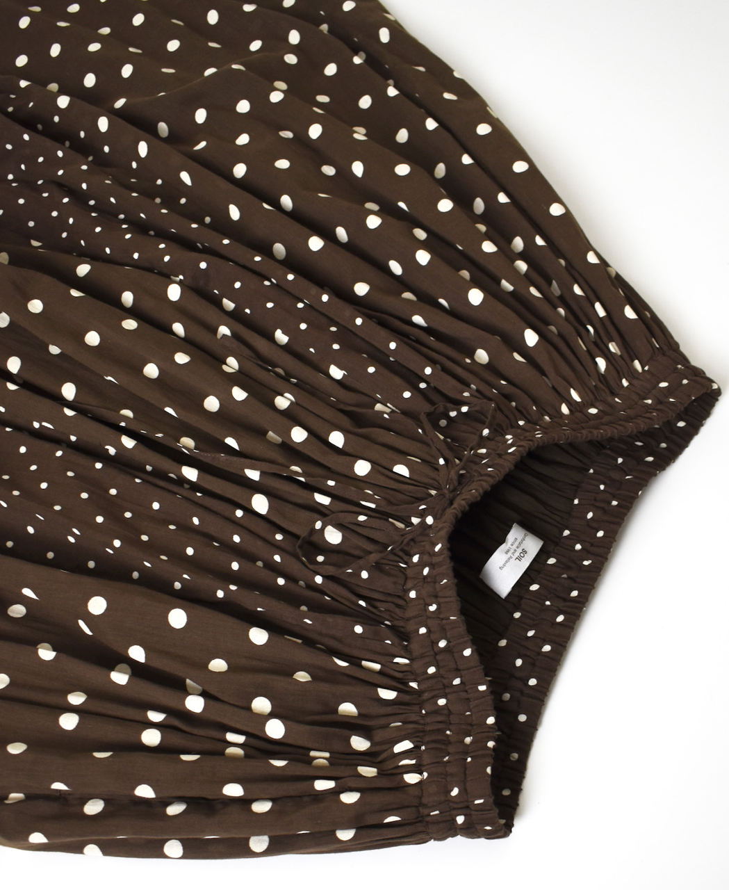 NSL26057(スカート) 80s COTTON VOILE DOT PRINT PATCHWORK GATHERED SKIRT