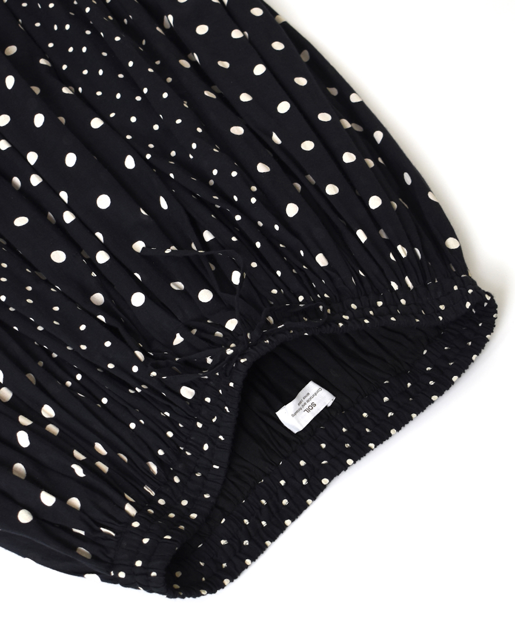 NSL26057(スカート) 80s COTTON VOILE DOT PRINT PATCHWORK GATHERED SKIRT