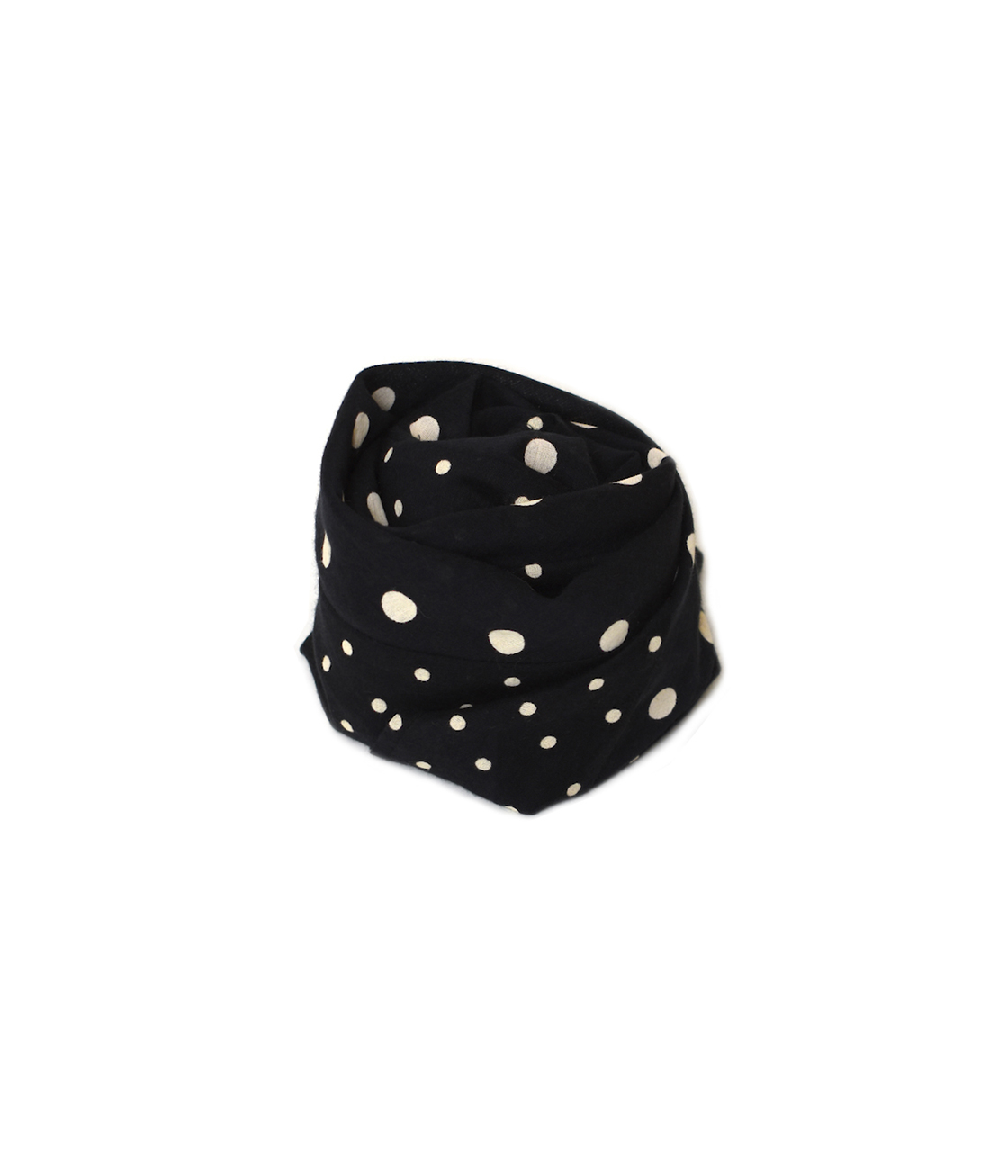 NSL26058(ストール) 80s COTTON VOILE DOT PRINT PATCHWORK TRIANGLE STOLE