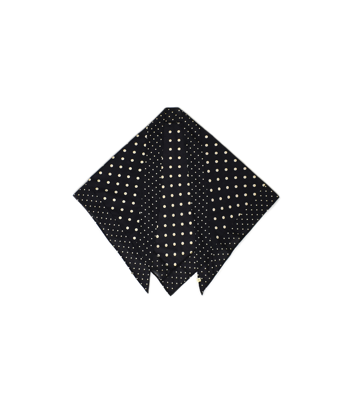 NSL26058(ストール) 80s COTTON VOILE DOT PRINT PATCHWORK TRIANGLE STOLE