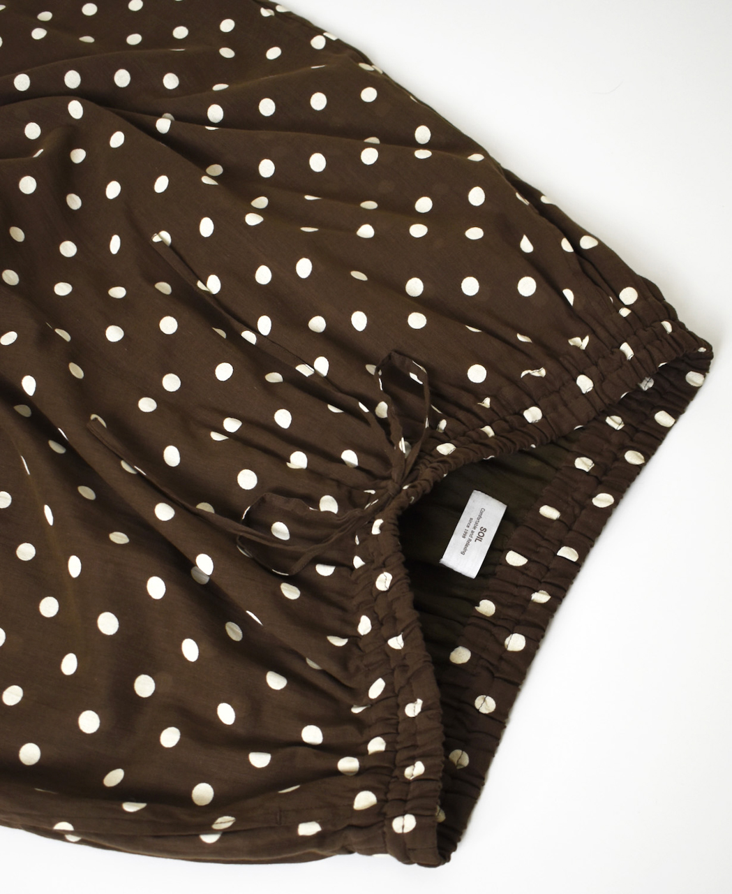 NSL26055(パンツ) 80s COTTON VOILE DOT PRINT WIDE EASY PANTS