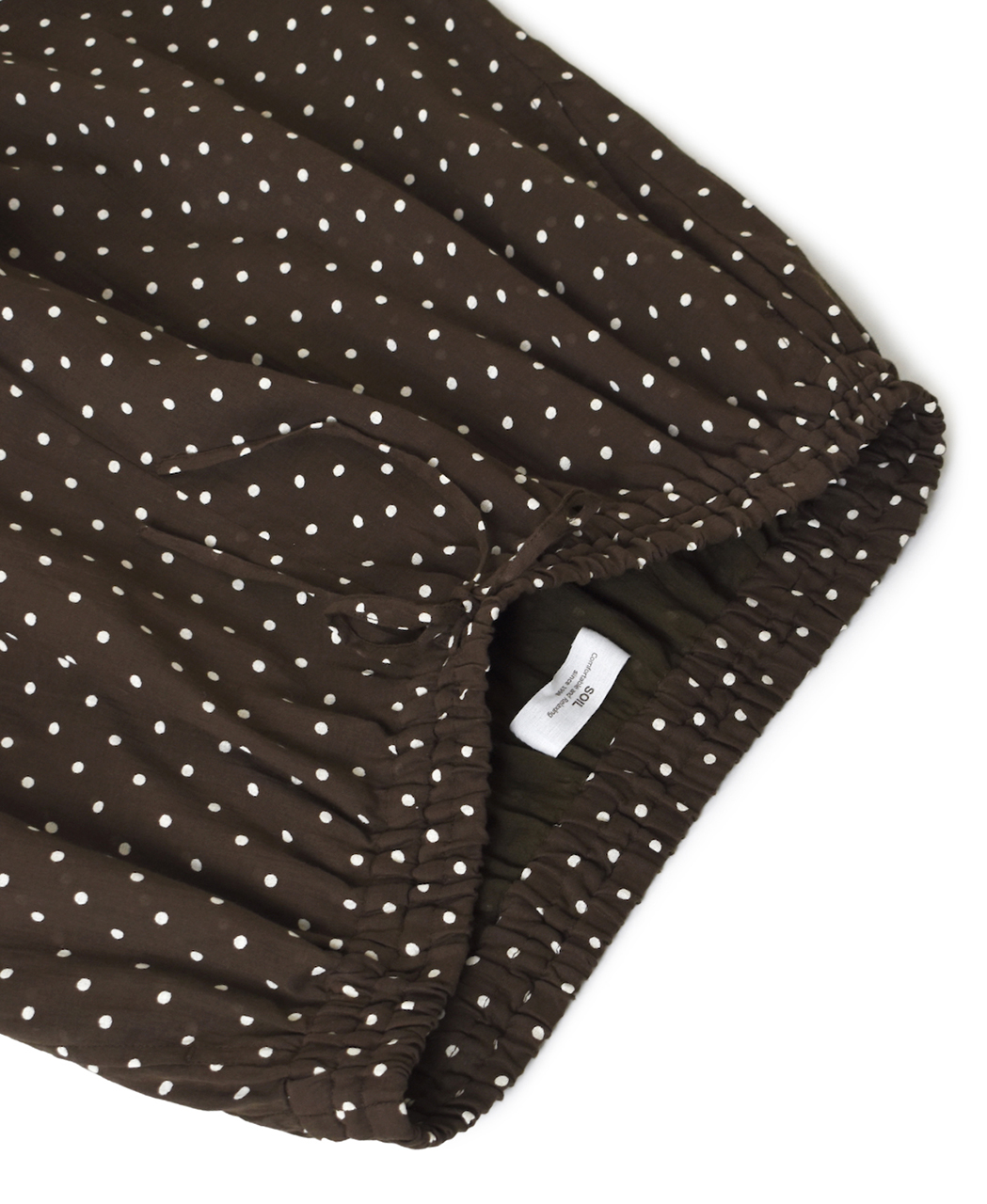 NSL26055(パンツ) 80s COTTON VOILE DOT PRINT WIDE EASY PANTS