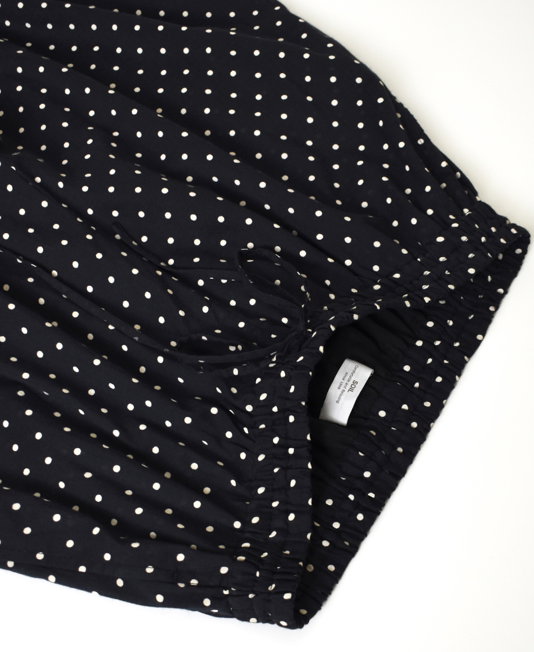 NSL26055(パンツ) 80s COTTON VOILE DOT PRINT WIDE EASY PANTS