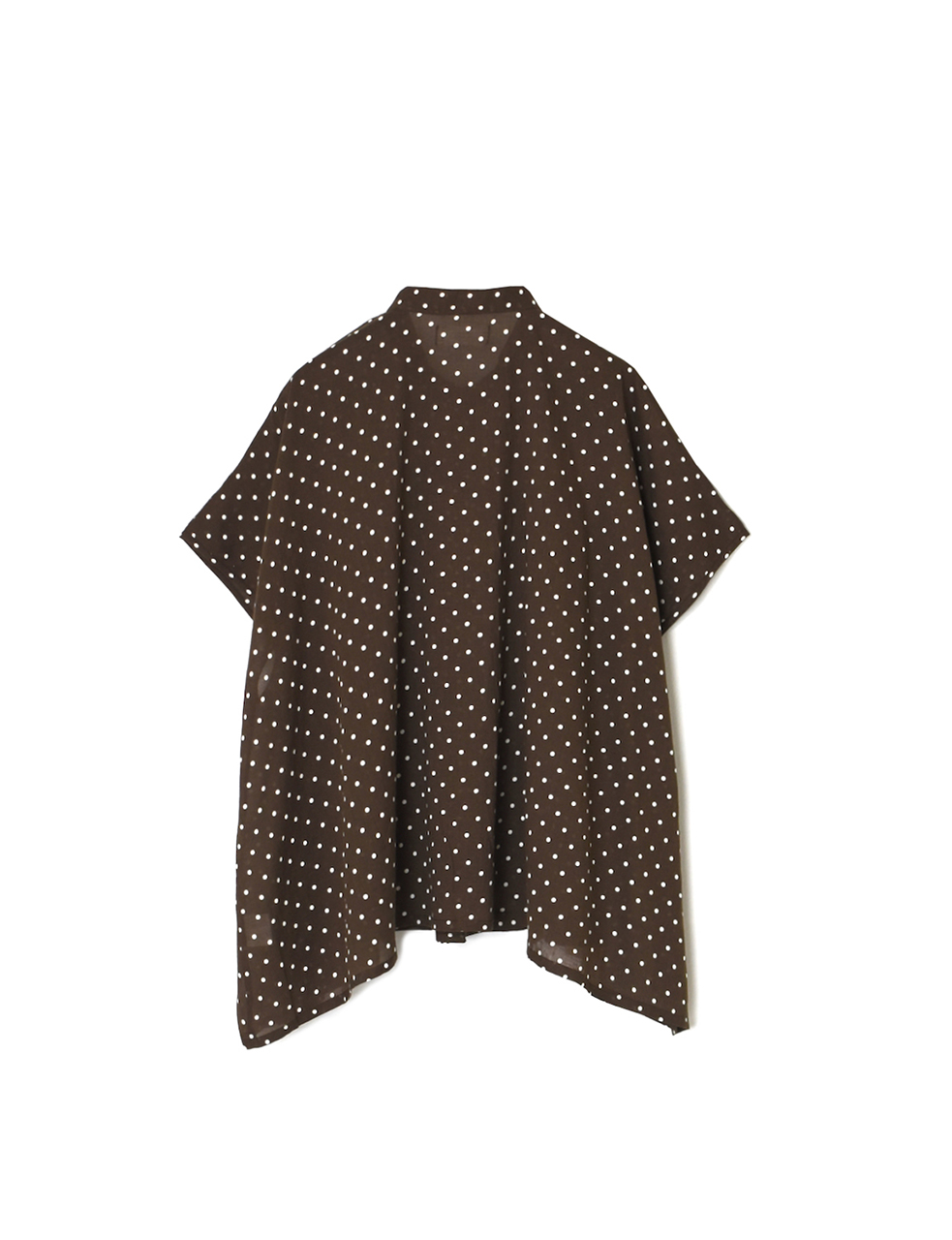 NSL26051(シャツ) 80s COTTON VOILE DOT PRINT BANDED COLLAR FRENCH/SL SHIRT