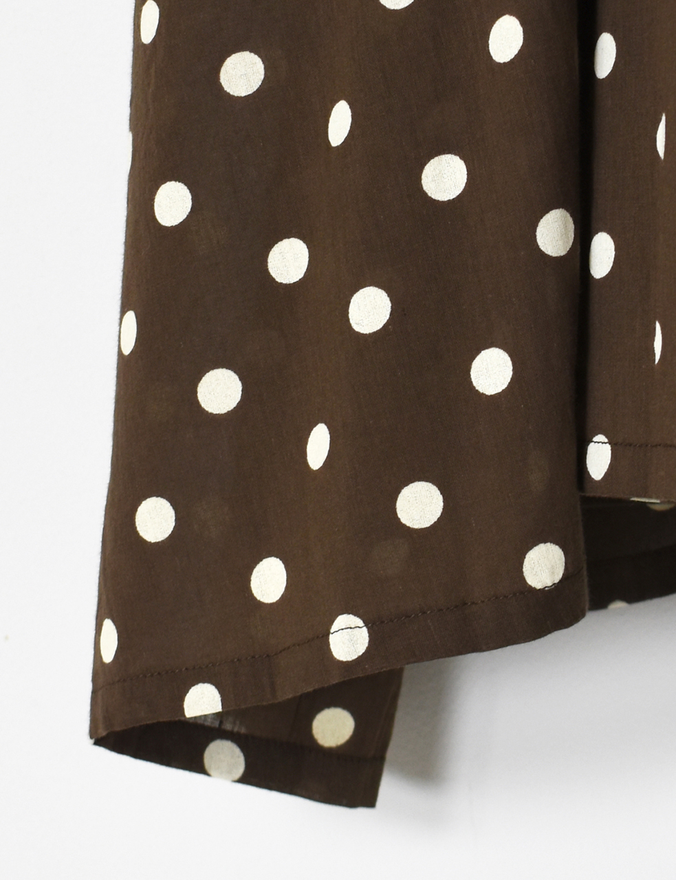 NSL26051(シャツ) 80s COTTON VOILE DOT PRINT BANDED COLLAR FRENCH/SL SHIRT