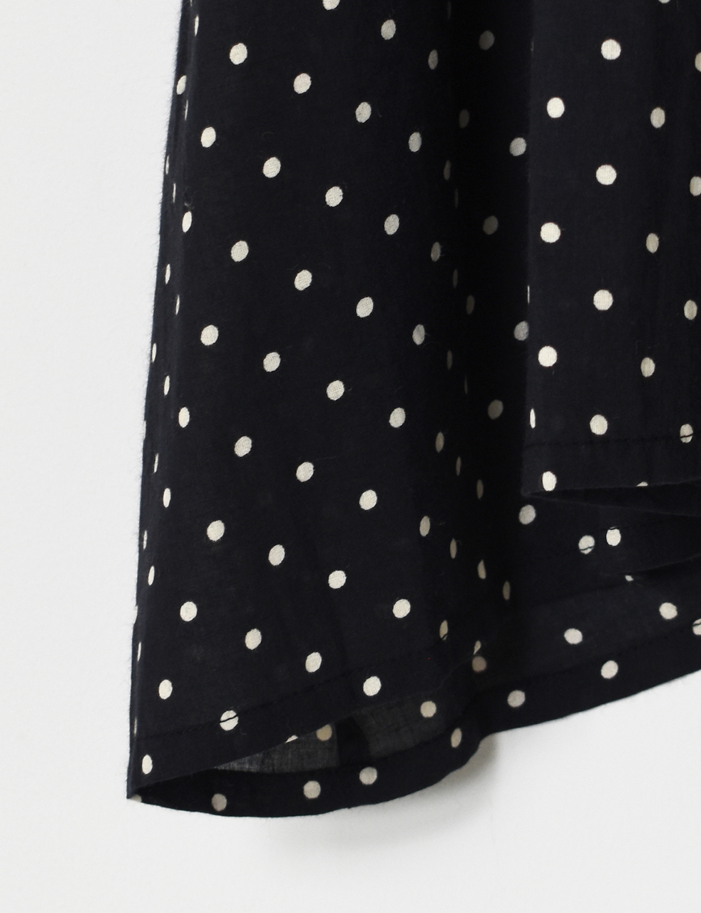 NSL26051(シャツ) 80s COTTON VOILE DOT PRINT BANDED COLLAR FRENCH/SL SHIRT