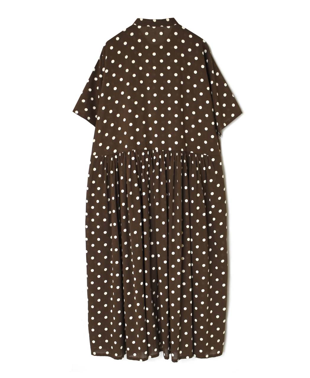 NSL26054(ワンピース) 80s COTTON VOILE DOT PRINT BANDED COLLAR S/SL DRESS
