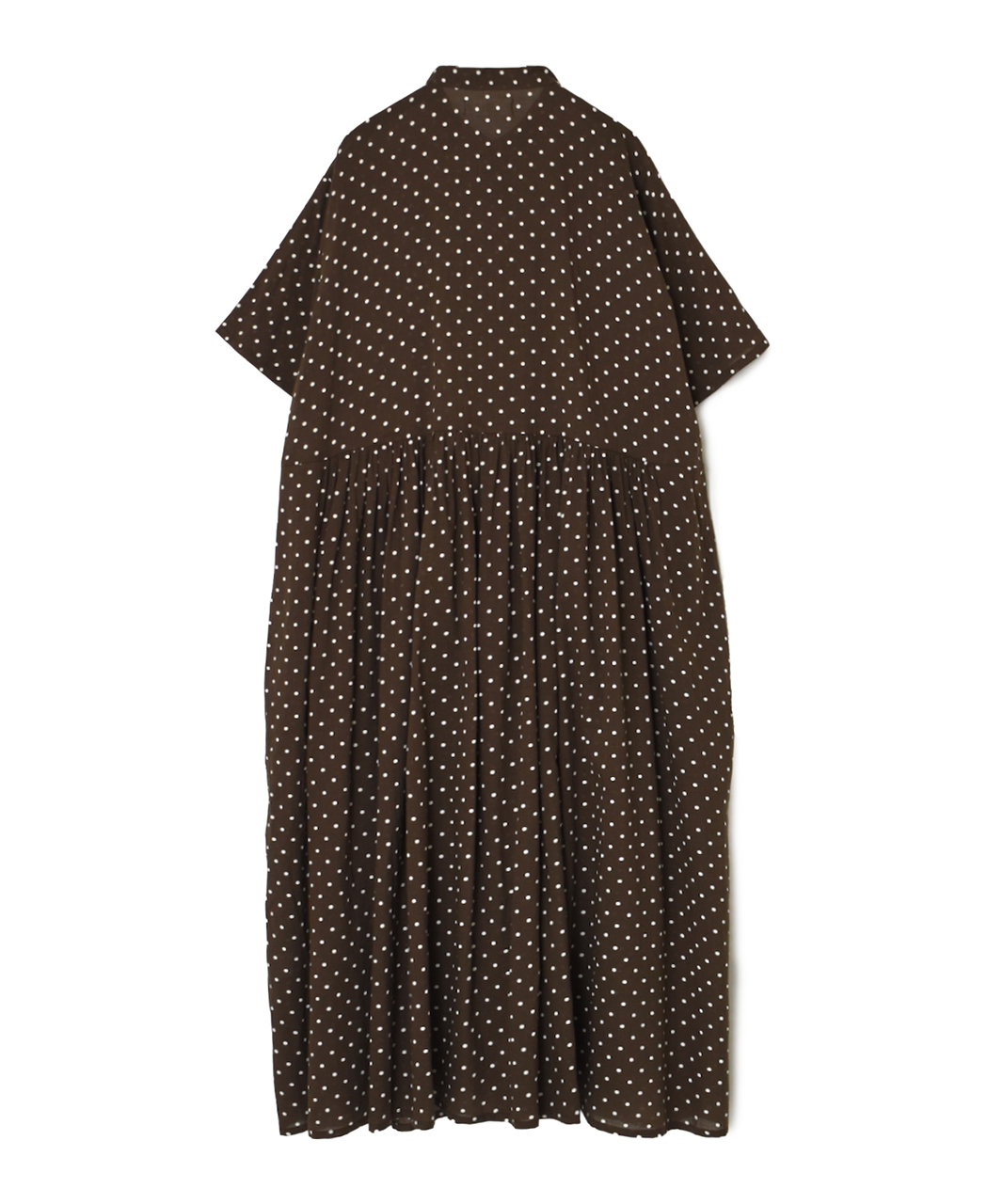 NSL26054(ワンピース) 80s COTTON VOILE DOT PRINT BANDED COLLAR S/SL DRESS