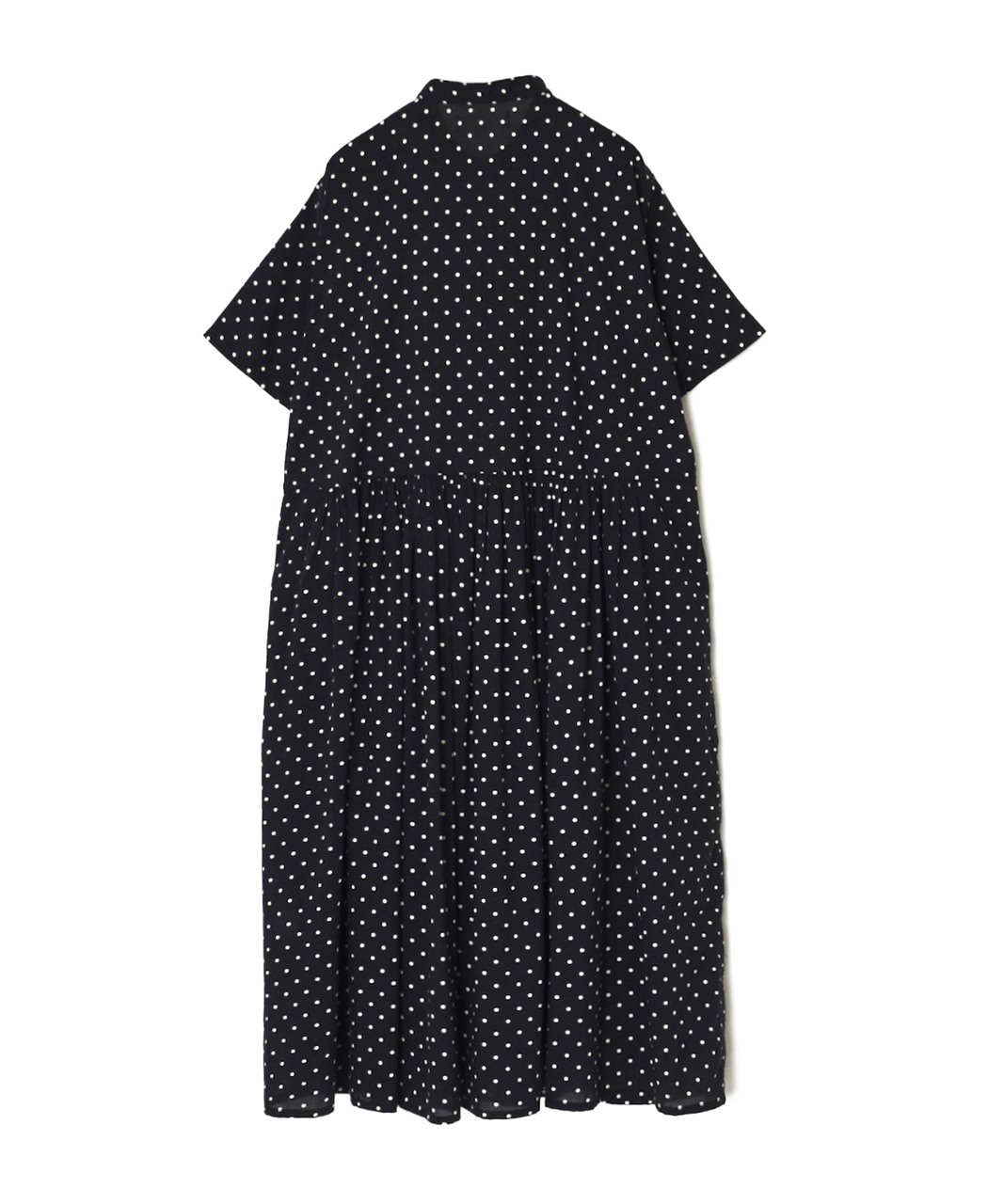 NSL26054(ワンピース) 80s COTTON VOILE DOT PRINT BANDED COLLAR S/SL DRESS