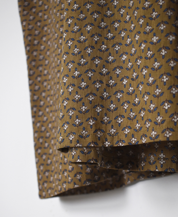 NSL26033(ワンピース) COTTON SLUB SMALL FLOWER PRINT 2WAY GATHERED SMOCK DRESS