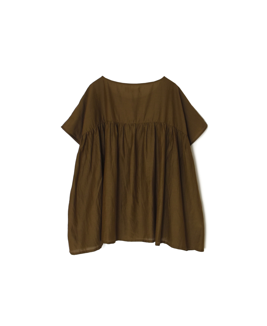 NSL26042(スモック) COTTON SILK PLAIN GATHERED SMOCK