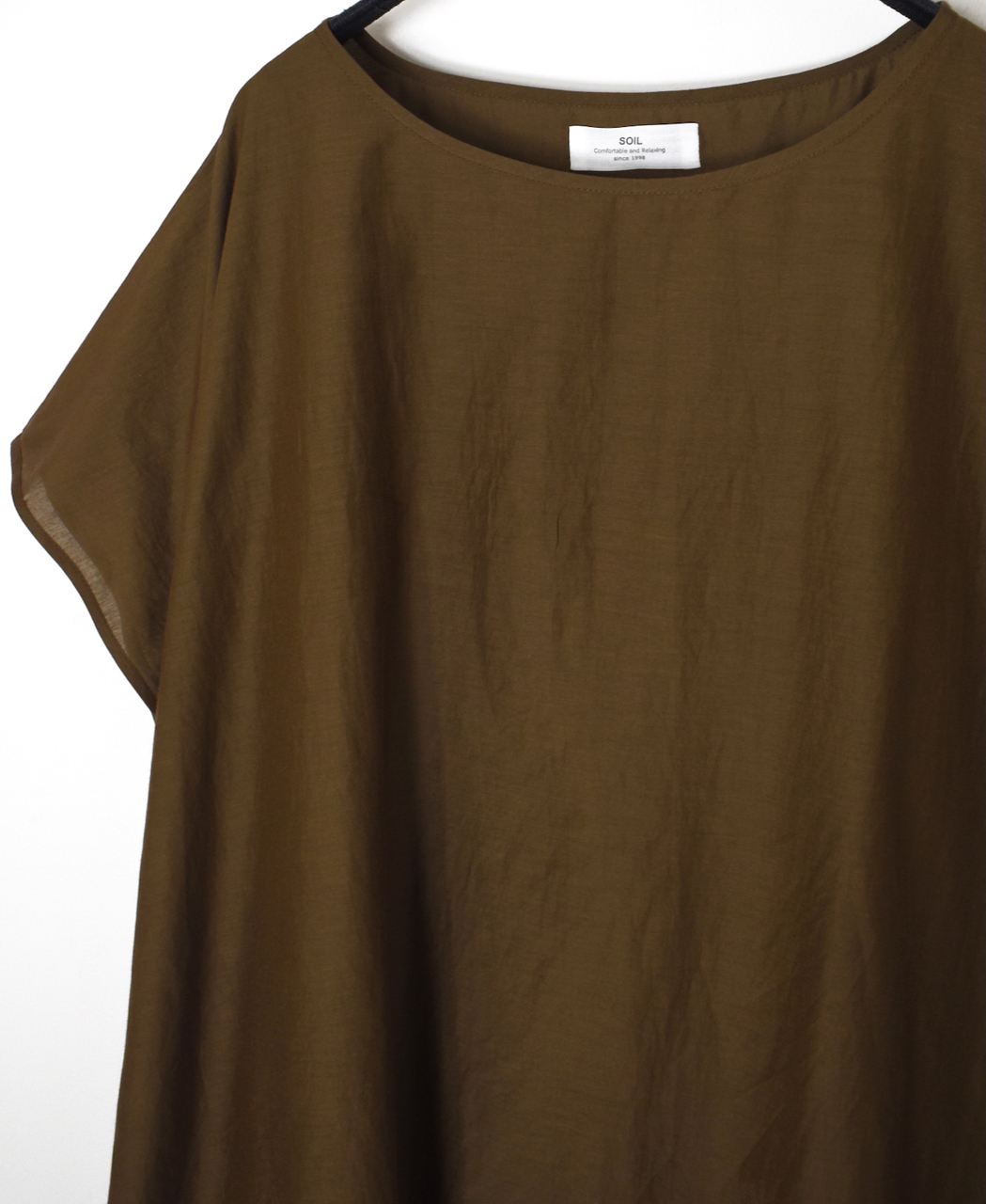 NSL26042(スモック) COTTON SILK PLAIN GATHERED SMOCK
