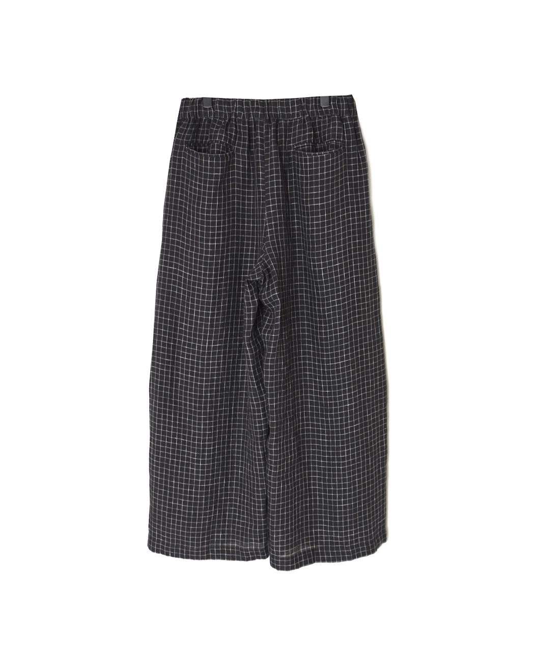 NMDS26285(パンツ) 80s POWER LOOM LINEN CHECK WIDE PANTS