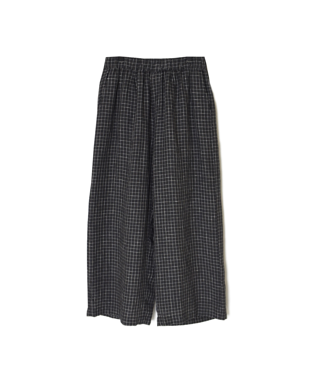 NMDS26285(パンツ) 80s POWER LOOM LINEN CHECK WIDE PANTS