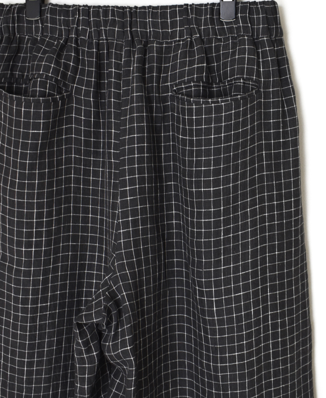 NMDS26285(パンツ) 80s POWER LOOM LINEN CHECK WIDE PANTS