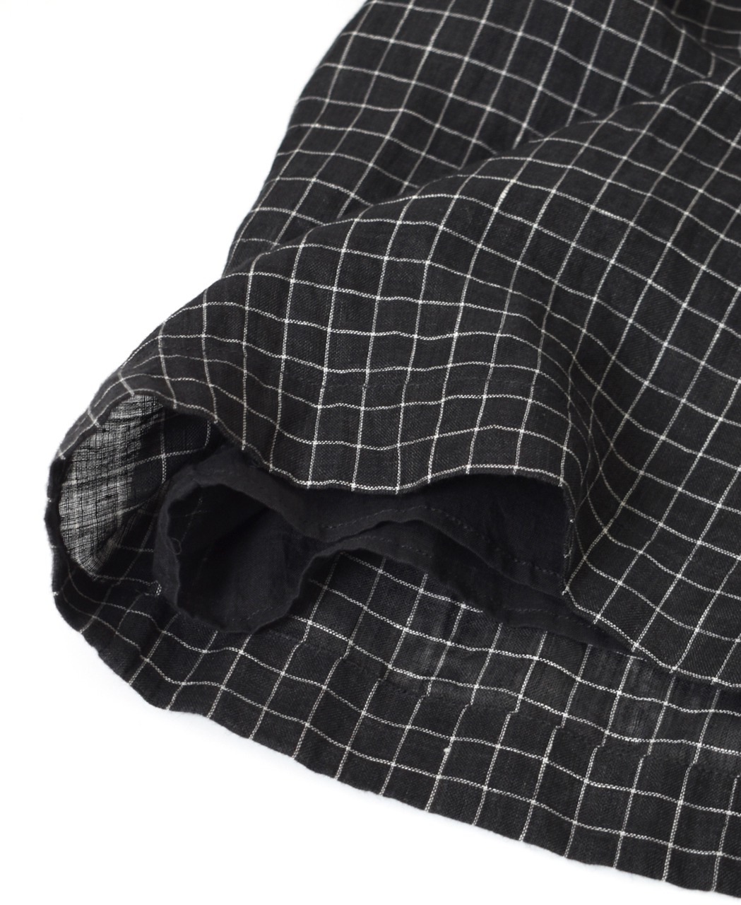 NMDS26285(パンツ) 80s POWER LOOM LINEN CHECK WIDE PANTS