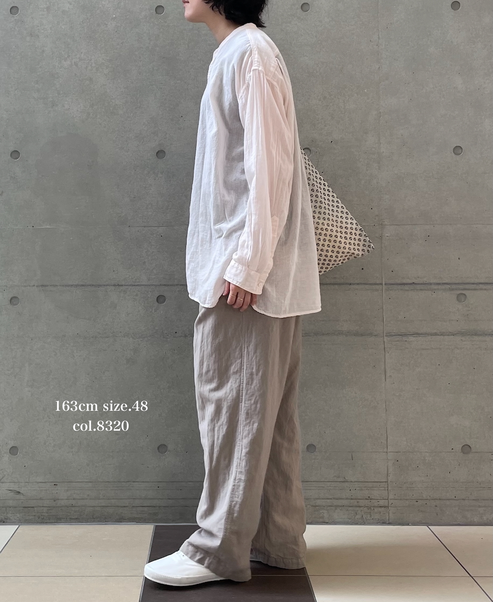 INHT2613CLD(パンツ) COTTON LINEN PLAIN OVERDYE EASY PANTS