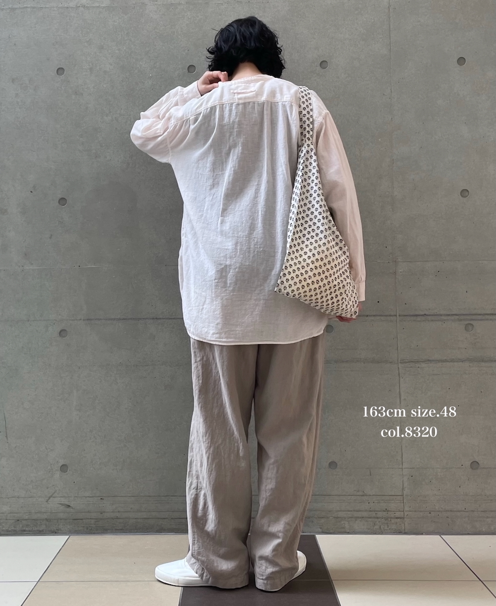 INHT2613CLD(パンツ) COTTON LINEN PLAIN OVERDYE EASY PANTS