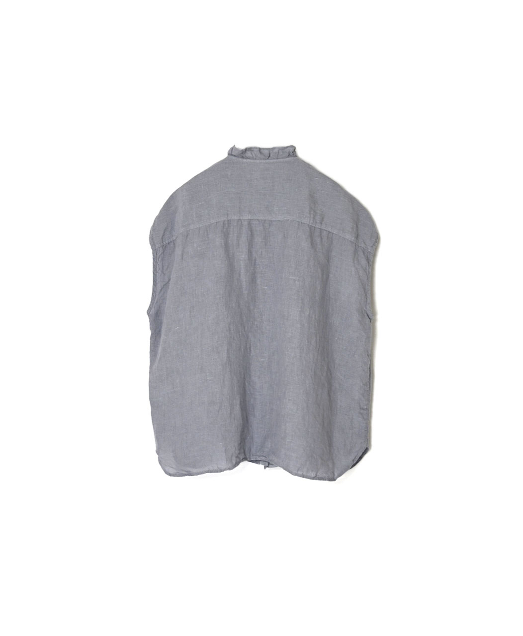 INMDS26001D(シャツ) 60s AUTO LOOM LINEN PLAIN (OVERDYE) FRENCH/SL FRILL COLLAR SHIRT