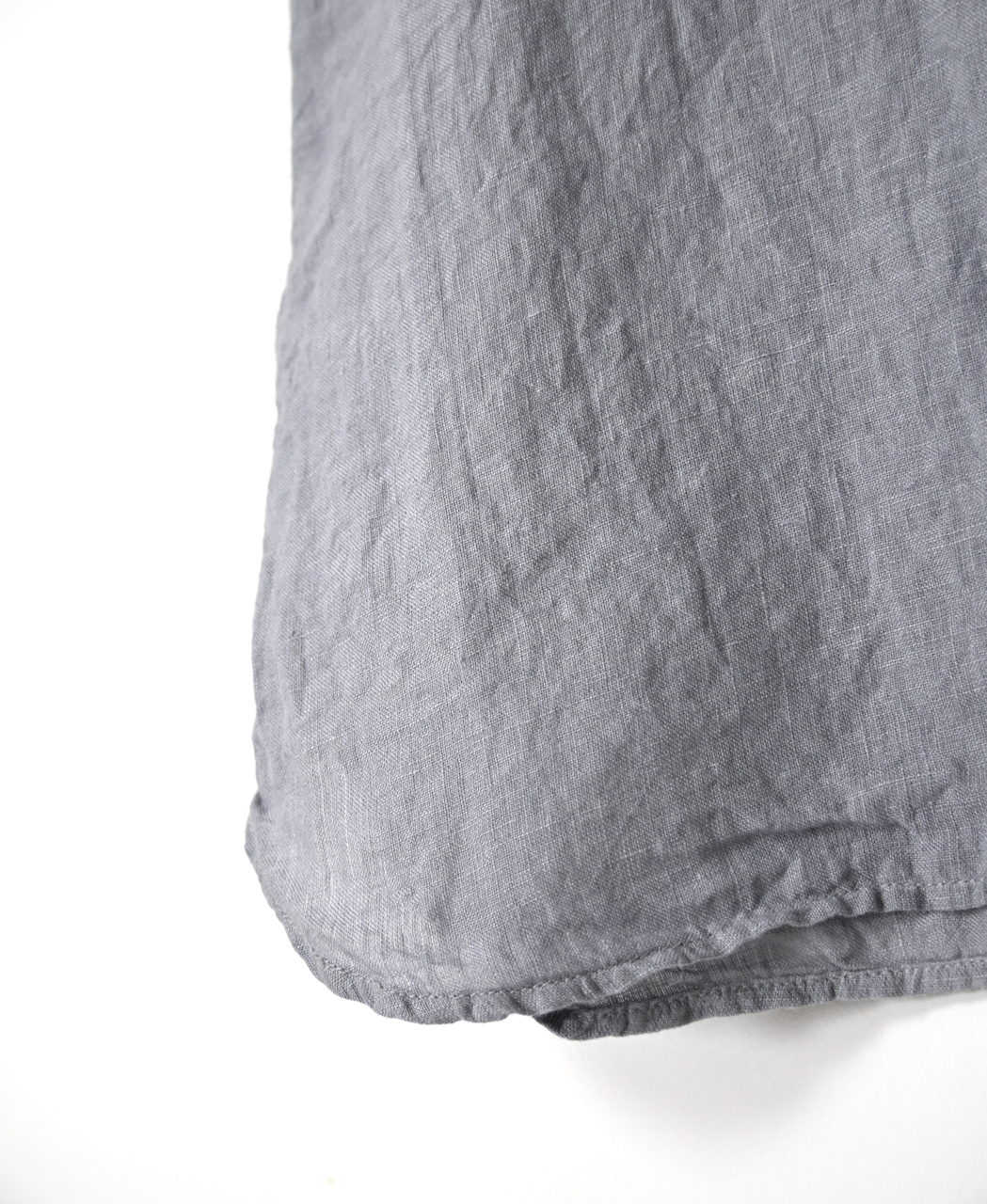 INMDS26001D(シャツ) 60s AUTO LOOM LINEN PLAIN (OVERDYE) FRENCH/SL FRILL COLLAR SHIRT