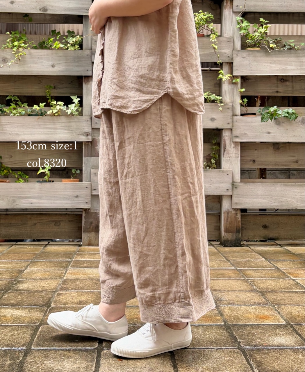 INMDS26005D(パンツ) 60s AUTO LOOM LINEN PLAIN (OVERDYE) EASY PANTS