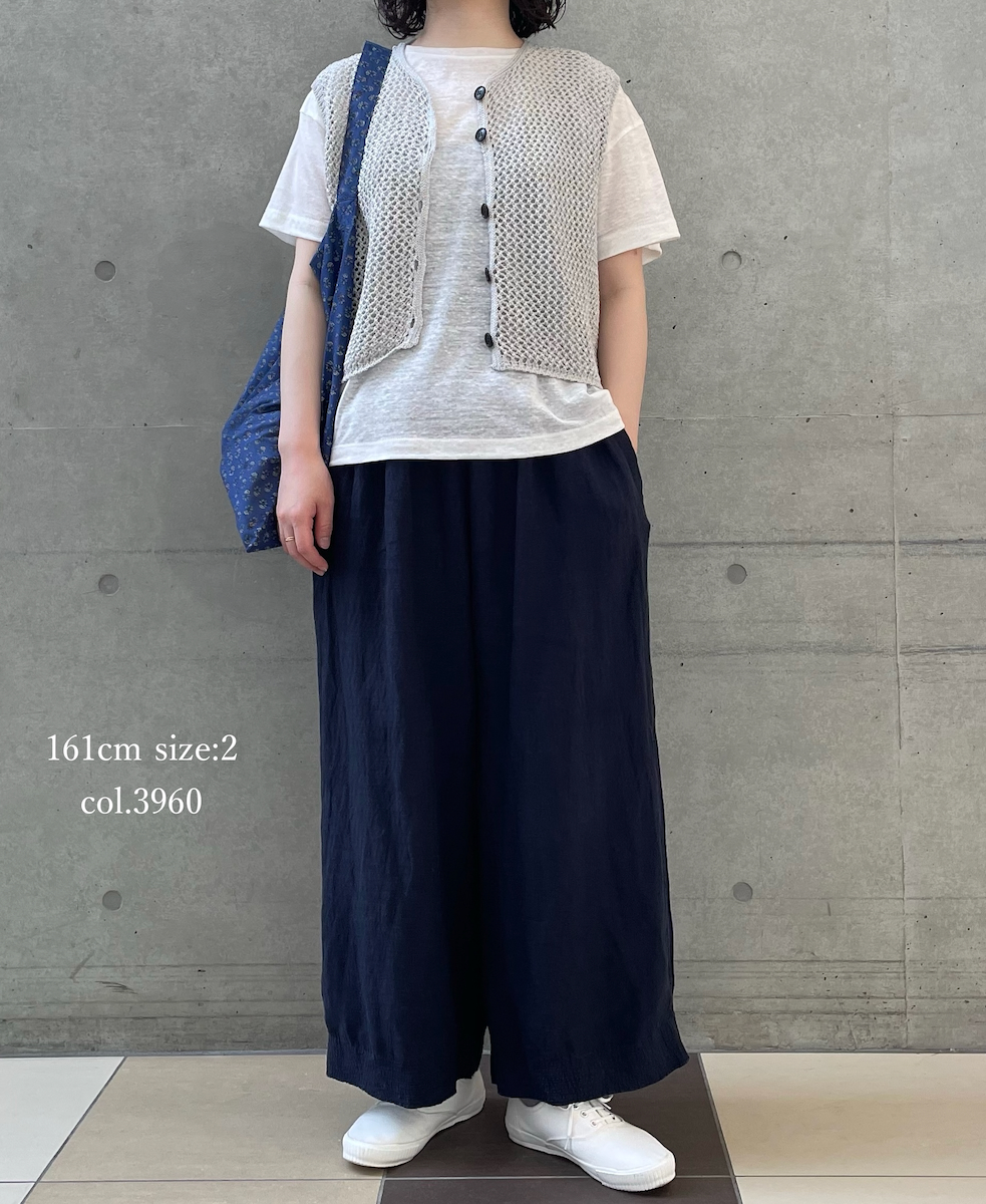 INMDS26005D(パンツ) 60s AUTO LOOM LINEN PLAIN (OVERDYE) EASY PANTS