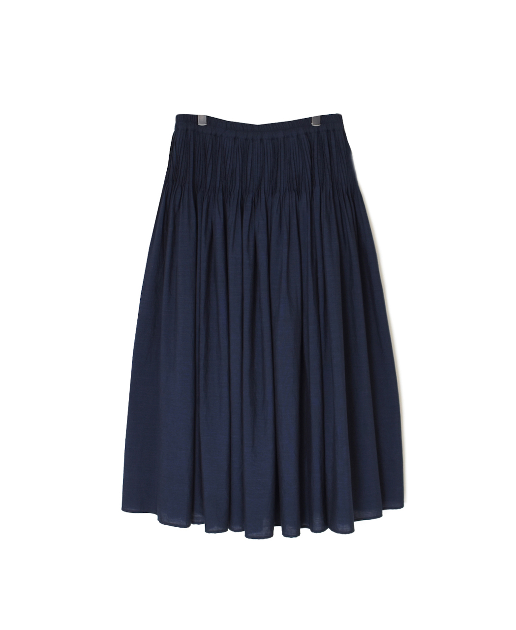 INMDS26055(スカート) HANDWOVEN COTTON HAKEME PINTUCK FLARED SKIRT