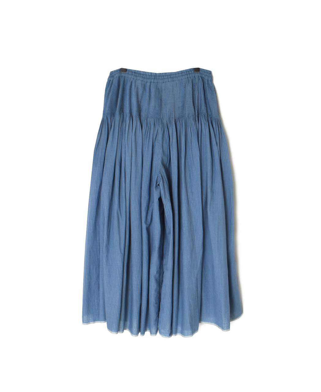 INMDS26065(キュロット) HANDWOVEN COTTON STRIPE CULOTTES WITH MINI PINTUCK