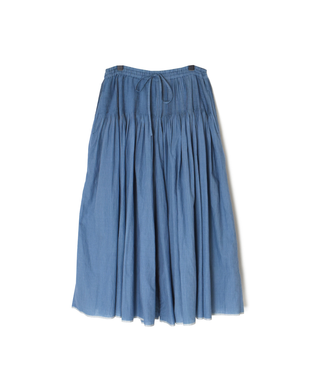 INMDS26065(キュロット) HANDWOVEN COTTON STRIPE CULOTTES WITH MINI PINTUCK