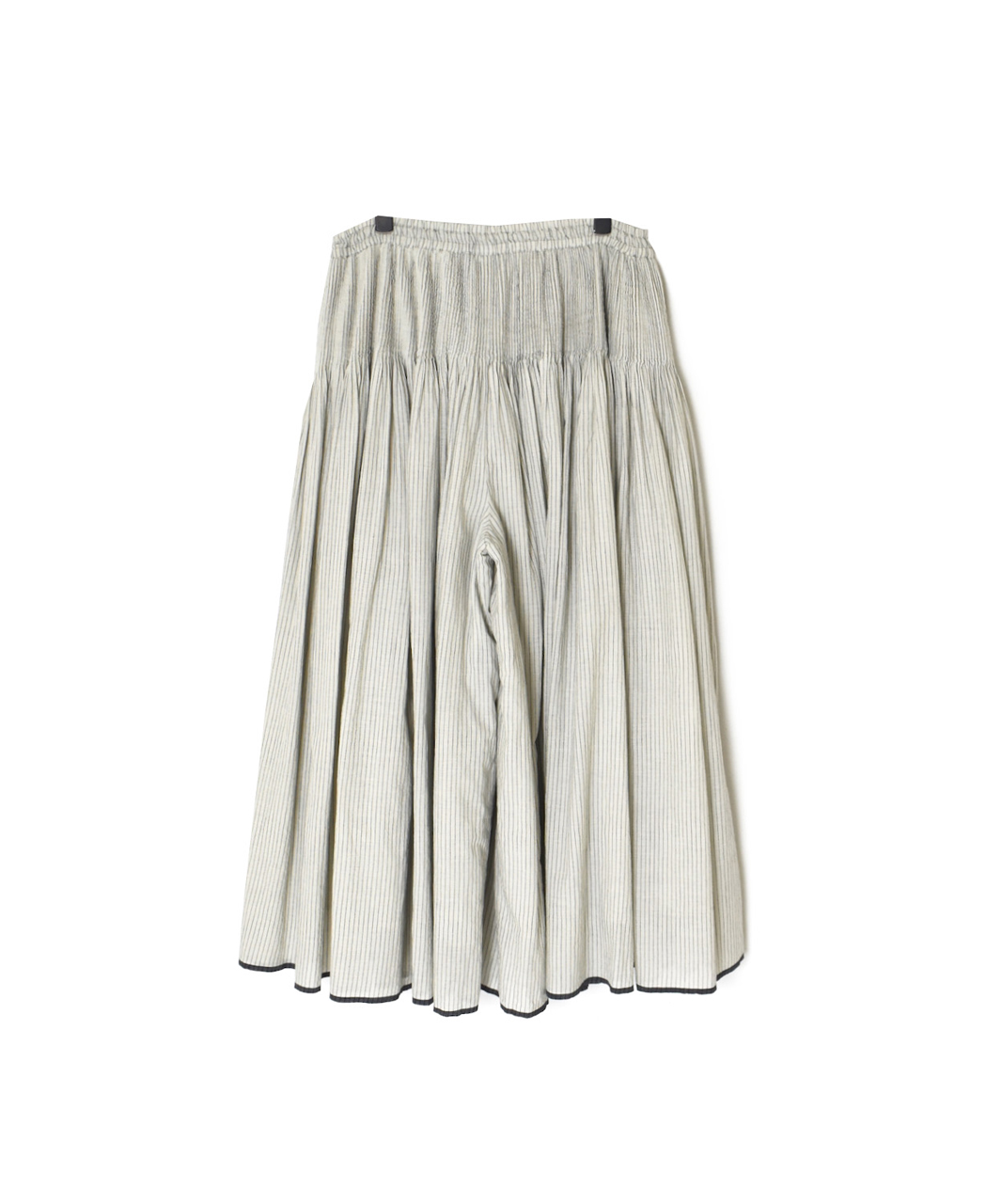 INMDS26065(キュロット) HANDWOVEN COTTON STRIPE CULOTTES WITH MINI PINTUCK