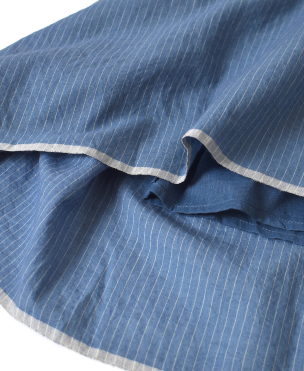 INMDS26065(キュロット) HANDWOVEN COTTON STRIPE CULOTTES WITH MINI PINTUCK