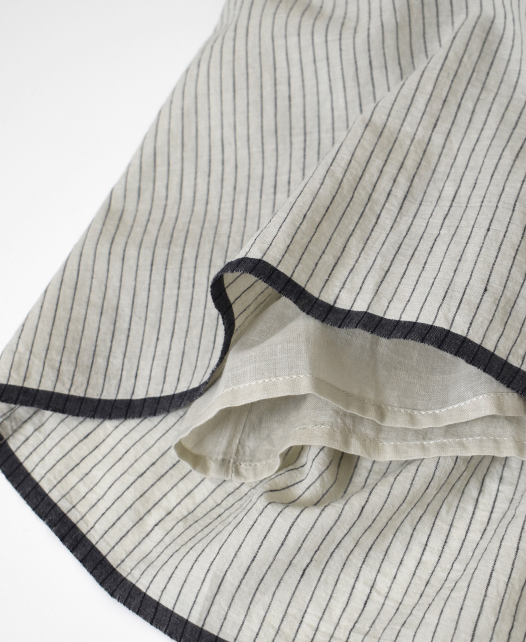 INMDS26065(キュロット) HANDWOVEN COTTON STRIPE CULOTTES WITH MINI PINTUCK