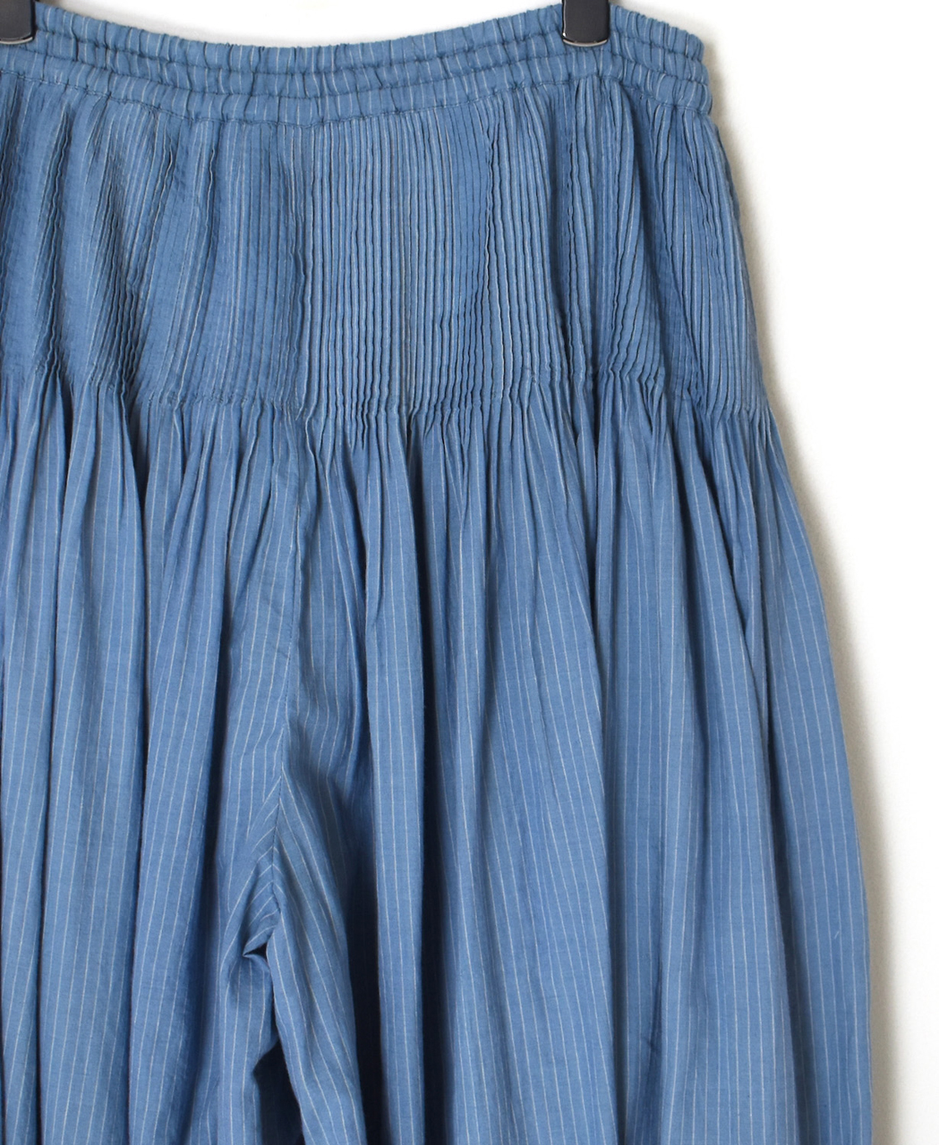 INMDS26065(キュロット) HANDWOVEN COTTON STRIPE CULOTTES WITH MINI PINTUCK