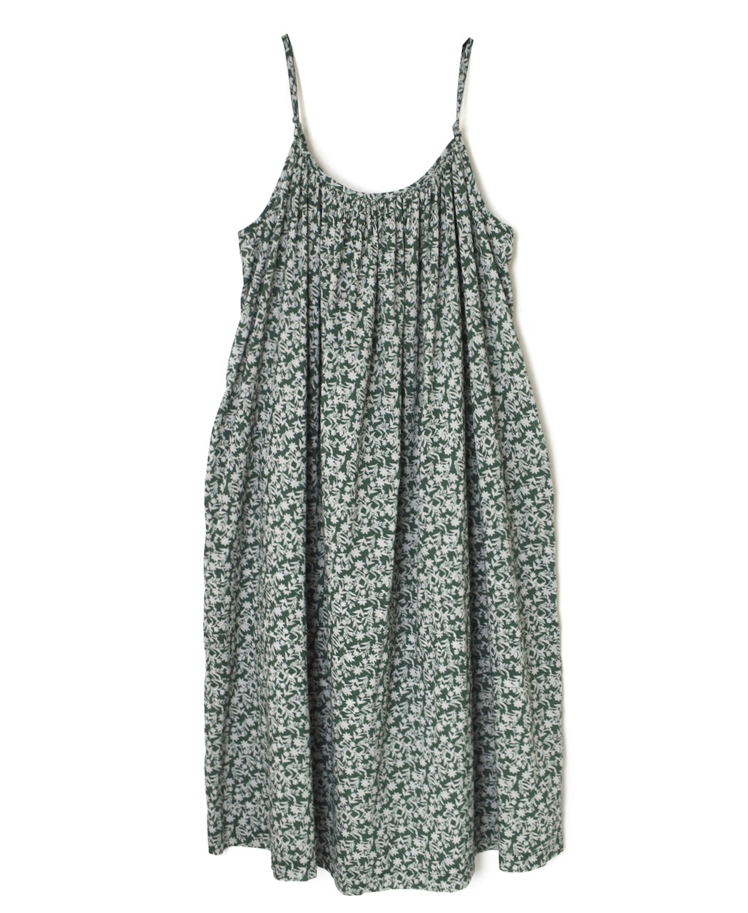 NSL26074(ワンピース) 80s VOILE TWO TONE FLOWER PRINT 2WAY CAMISOLE DRESS