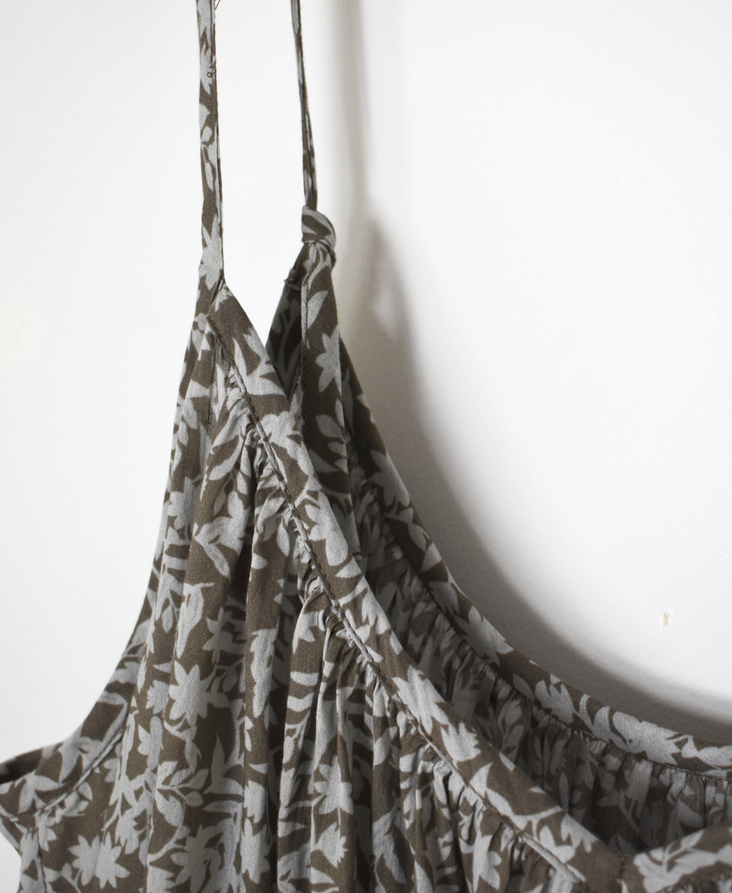 NSL26074(ワンピース) 80s VOILE TWO TONE FLOWER PRINT 2WAY CAMISOLE DRESS