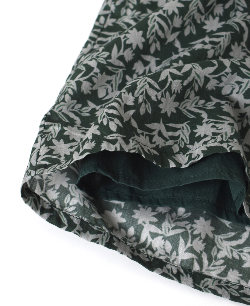 NSL26075(パンツ) 80s VOILE TWO TONE FLOWER PRINT WIDE EASY PANTS