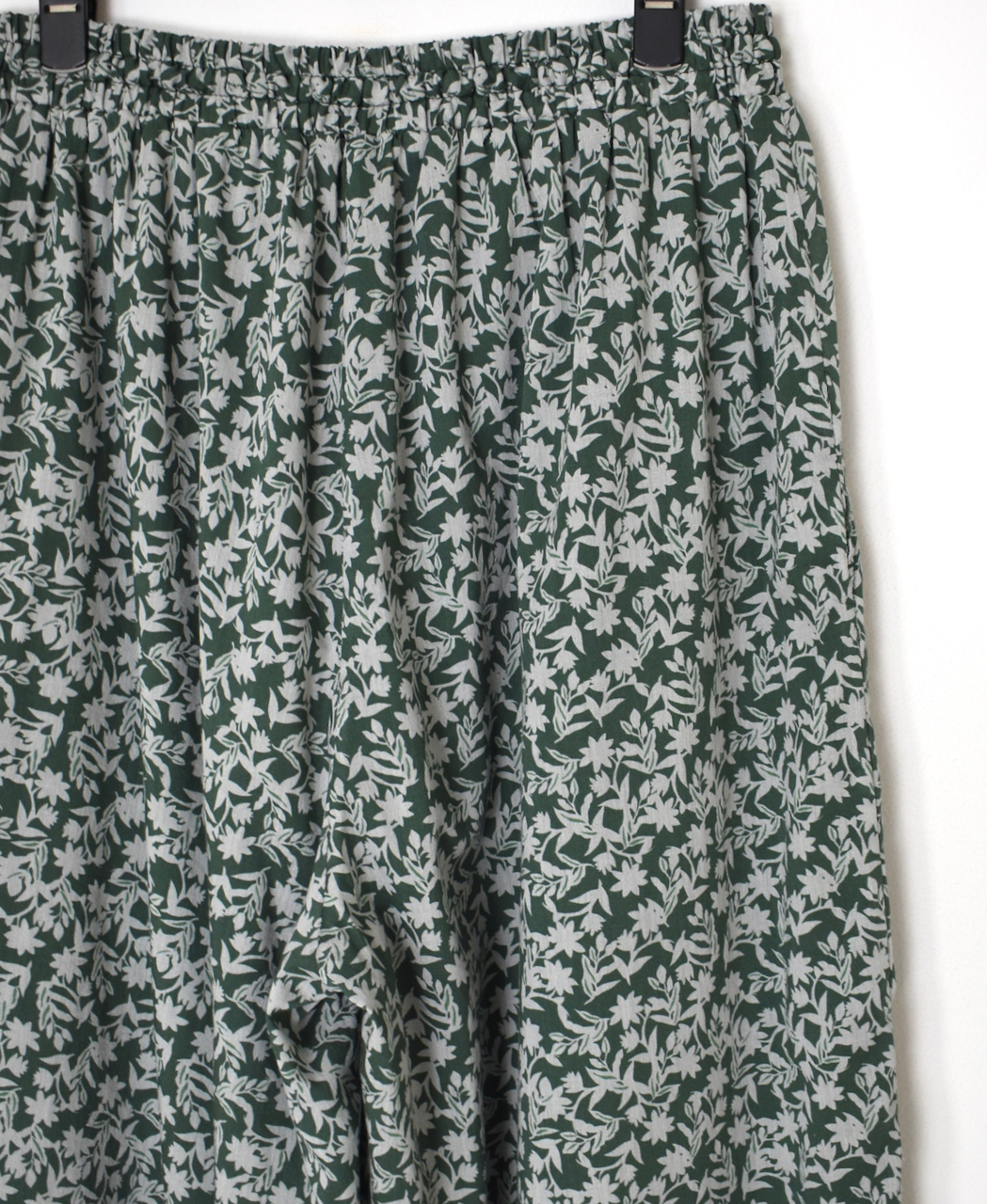 NSL26075(パンツ) 80s VOILE TWO TONE FLOWER PRINT WIDE EASY PANTS