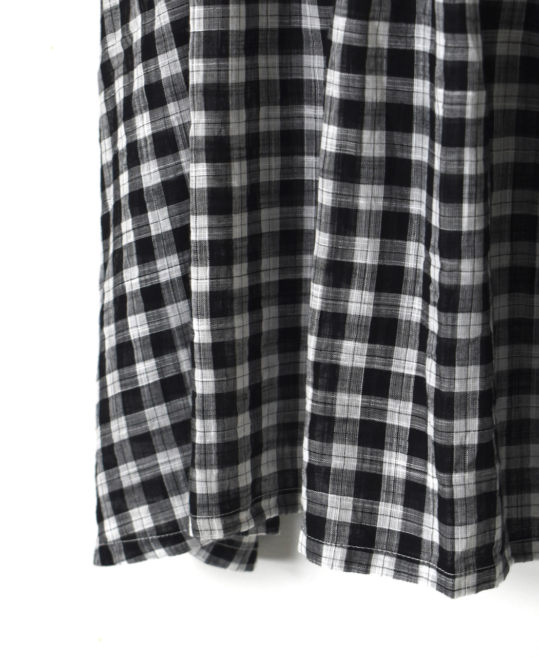 NSL26102(スモック) FANCY GINGHAM CHECK GATHERED PATCH WORK SMOCK