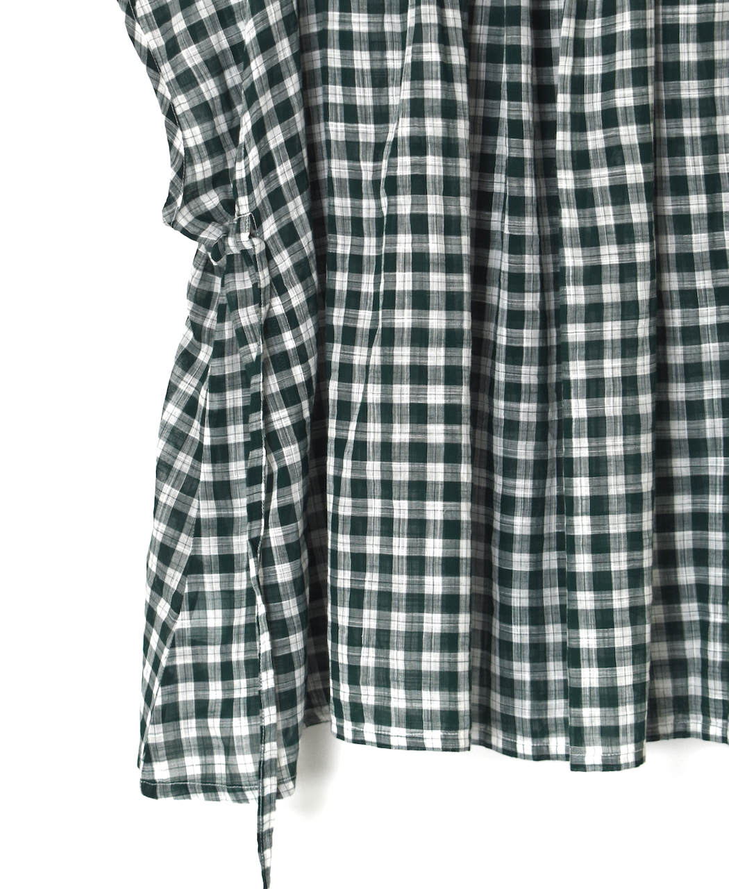 NSL26102(スモック) FANCY GINGHAM CHECK GATHERED PATCH WORK SMOCK